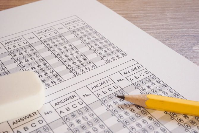 テストの解答用紙