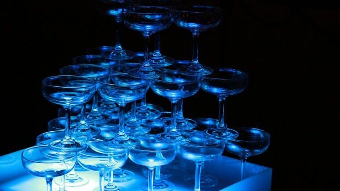 シャンパンタワー