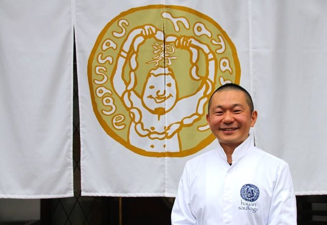 村上武士（むらかみ・たけし）さん。「現代ソーセージ研究家・ソーセージ作家」としてレシピ開発やメディア出演、執筆を手掛ける
