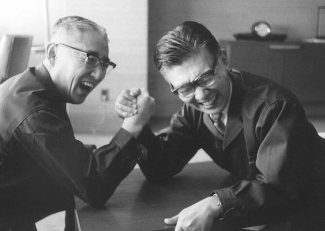 盛田昭夫と井深大 企業の社会貢献に情熱