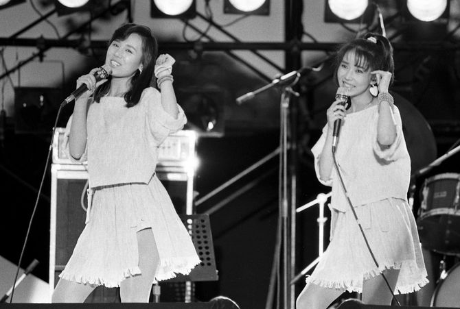 ピンク・レディー、再結成コンサート=1984(昭和59)年5月27日、場所=東京競馬場
