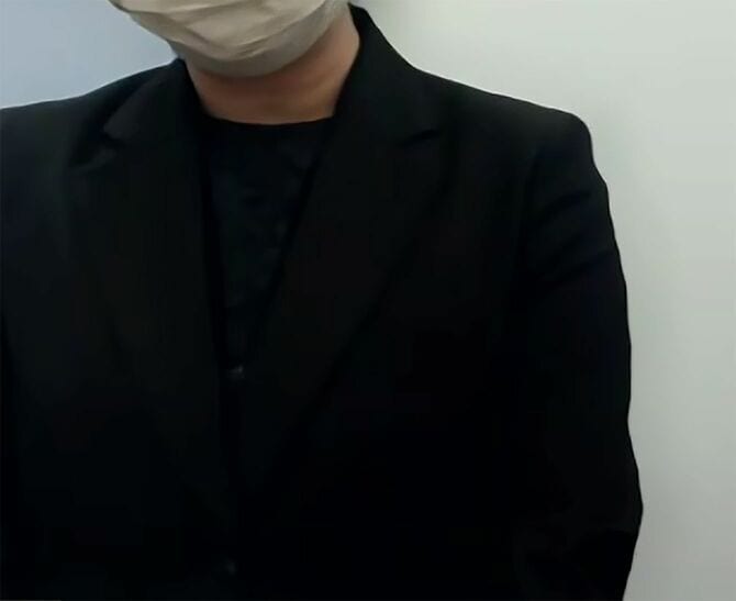 会見する本門佛立宗の尼僧のAさん