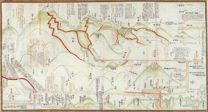 小谷城跡絵図