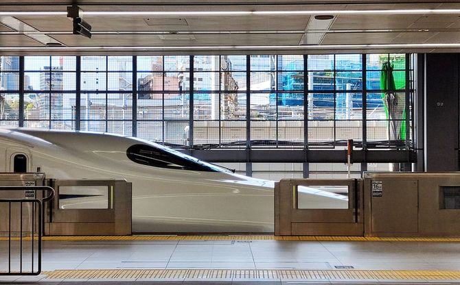 新幹線ホーム、品川駅