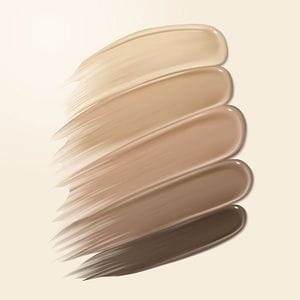 さまざまな色のファンデーション