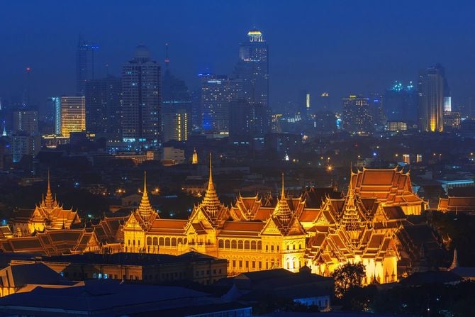 タイのバンコク・プラナコーン区にある王宮