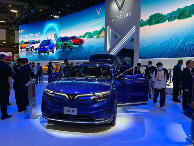 ベトナムの新興メーカー「VINFAST」のEV（2023年1月、アメリカ）
