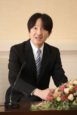 56歳の誕生日を前に記者会見される秋篠宮さま＝2021年11月25日、東京都港区の赤坂東邸［代表撮影］