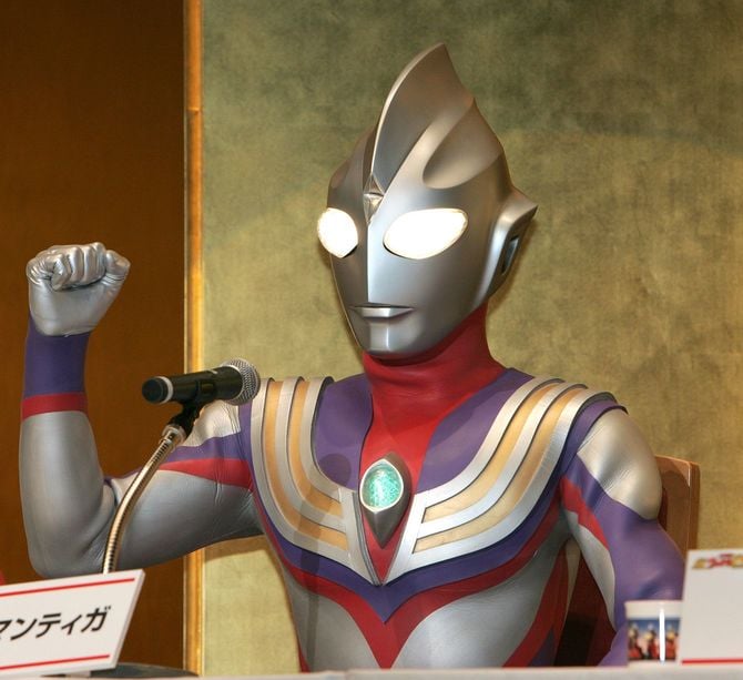 映画「大決戦！超ウルトラ8兄弟」制作発表会記者会見＝2008年4月22日東京・東京国際フォーラム