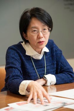 ビジョンケア代表取締役、高橋政代氏。「インフルエンザなどの『横綱』に比べれば小物であり、新型コロナウイルスは『幕下』クラスに過ぎない」。