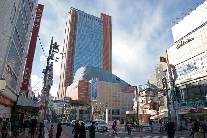 三軒茶屋（東京都世田谷区、2017年1月15日）