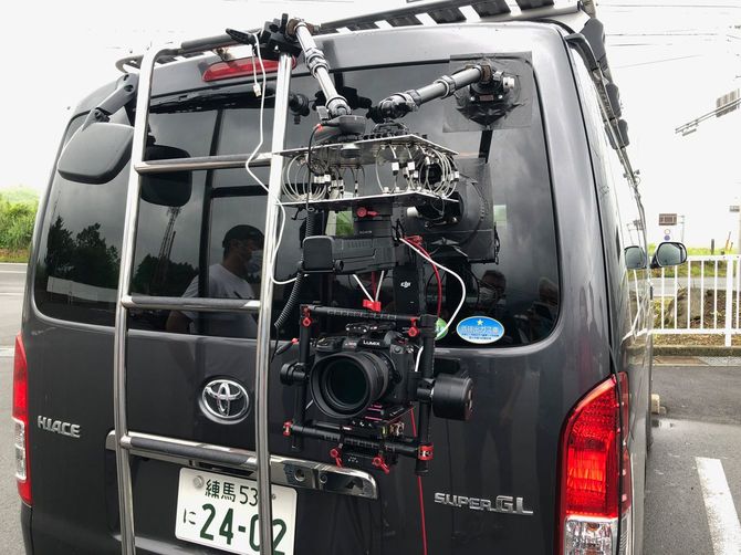 動画撮影時の車体に付けたカメラ等