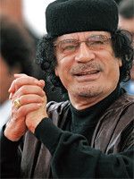 リビア最高指導者 ムアンマル・アル・カダフィ －抗議デモに血の