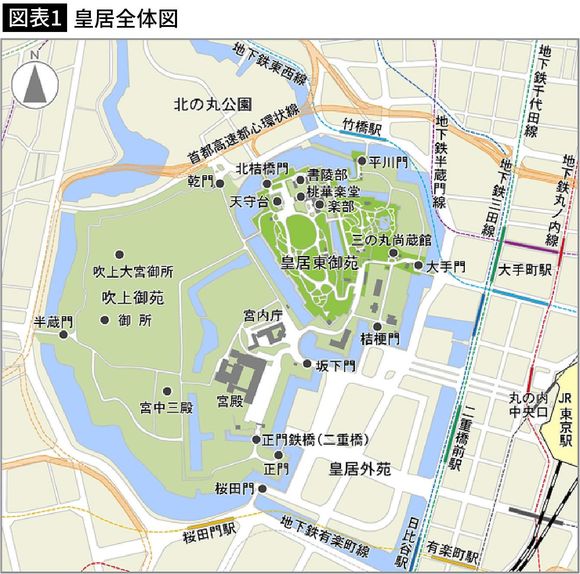 【図表1】皇居全体図