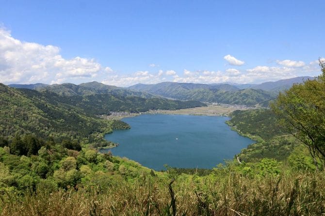賤ヶ岳砦から北の眺望