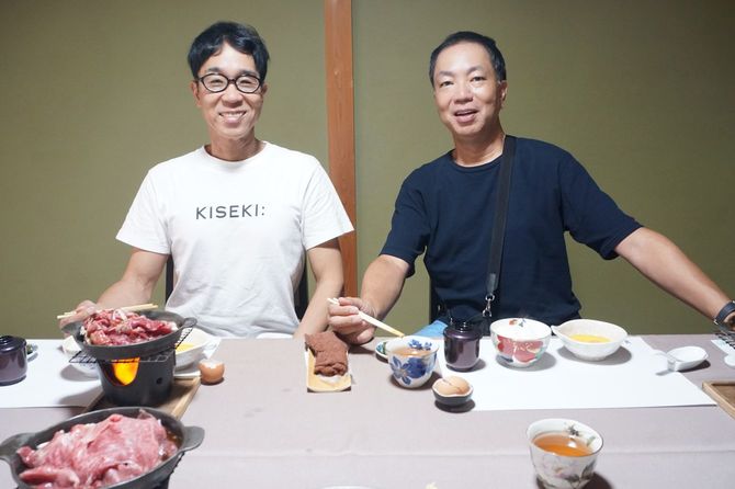 右が社長の福田克則さん。今も「ほぼ毎日一緒にランチを取る」という非常に仲のよい兄弟だ