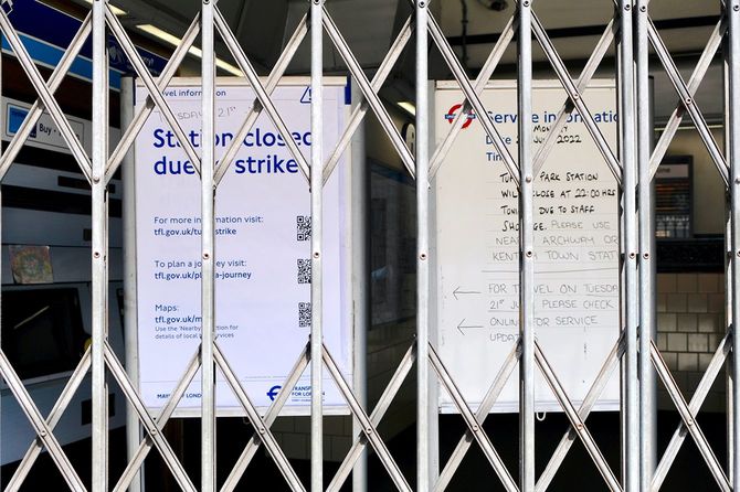 ロンドンでの地下鉄ストライキ