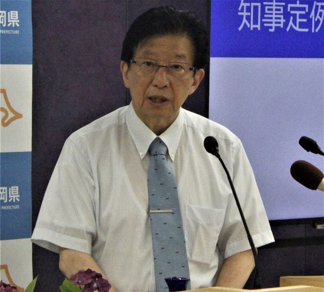 6月13日の会見で、「田代ダム案」について虚偽の発言をした川勝知事(=静岡県庁)