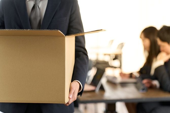 ビジネスマンの退職
