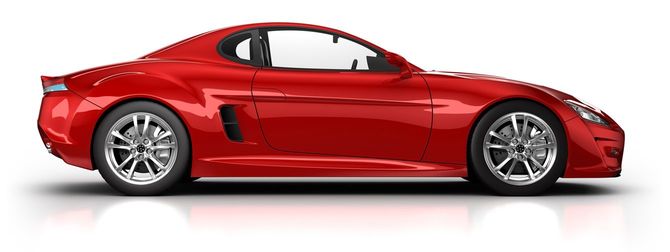 真っ赤なスポーツカー