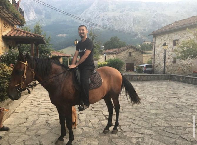 馬で通勤していた前田さん