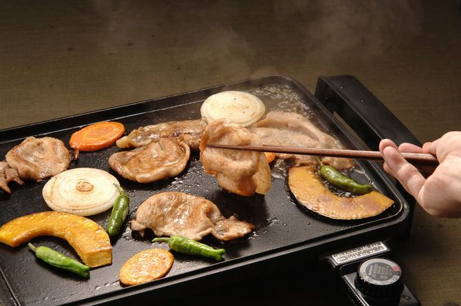 ホットプレートで焼き肉