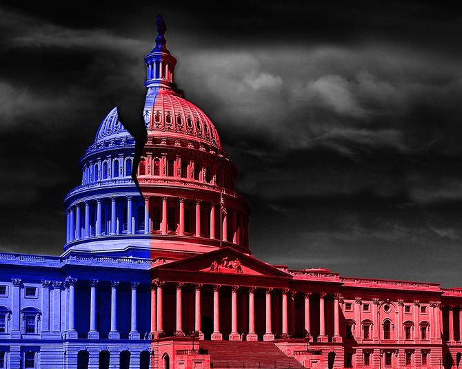 ワシントンDC議事堂は政治を分断した