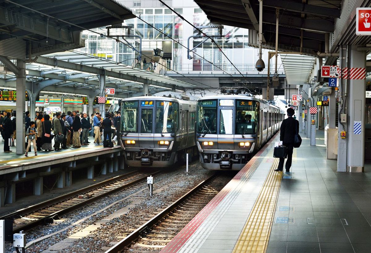 大阪駅のプラットフォーム