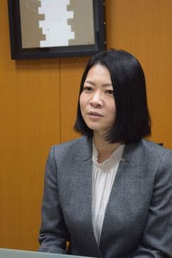インタビューに答える船橋屋社長の神山恭子さん