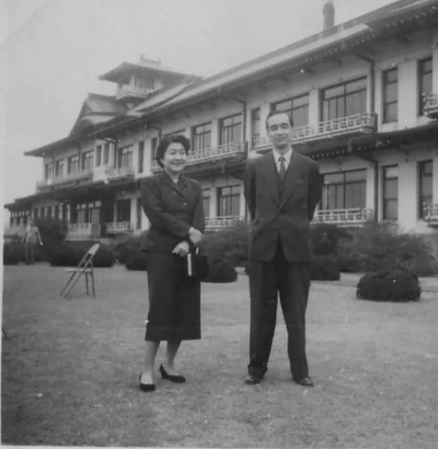 蒲都「常磐館」にて（1956年3月　撮影日は不明）愛知県 蒲都市