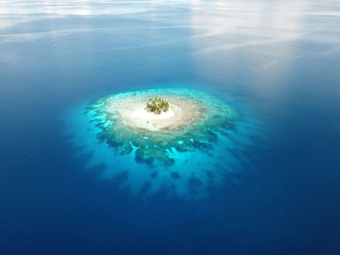 チューク州にある無人島リゾート「ジープ島」
