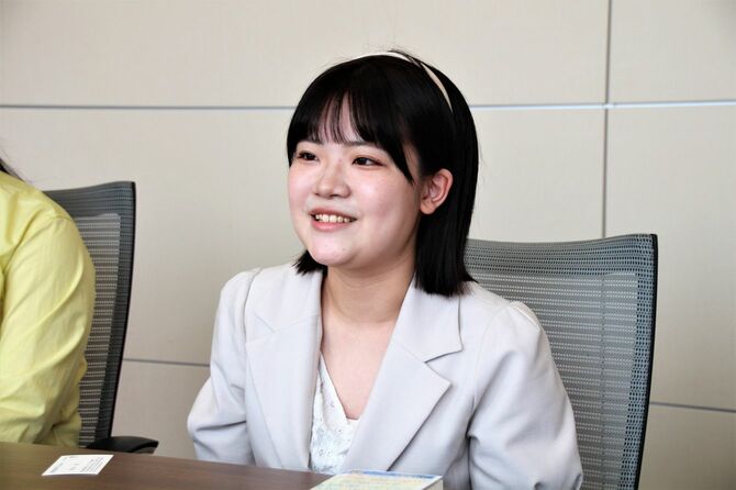 ＃YourChoiceProject代表の法学部4年、川崎莉音さん（兵庫県出身）