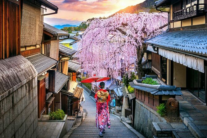 日本の伝統的な着物姿の女性