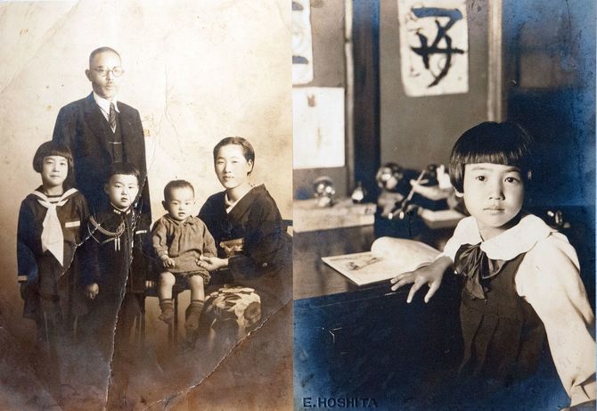 幼い頃の岡田美恵子さん