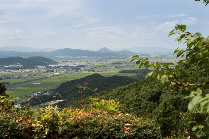 観音寺城からの眺望