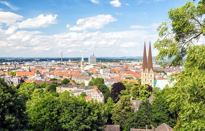 ドイツ・ビーレフェルトの街並み