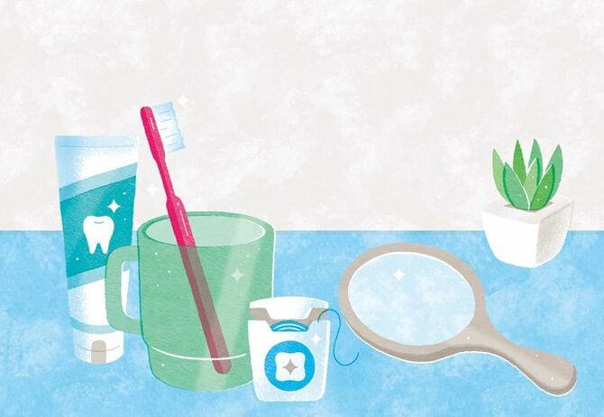 歯磨きのイラスト