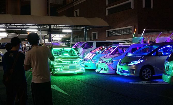 大黒PAの改造車