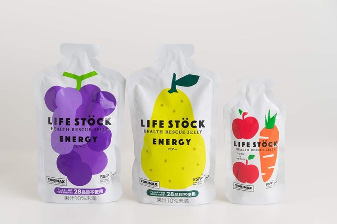 3.11の極限状態の教訓を生かして開発したワンテーブルの防災備蓄ゼリー。東急ハンズやネット通販などで販売している。