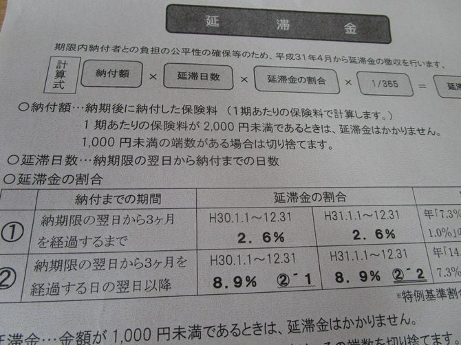 自治体の延滞金通知の解説内容