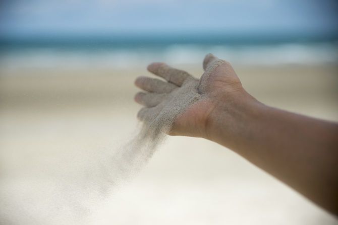 海辺の砂