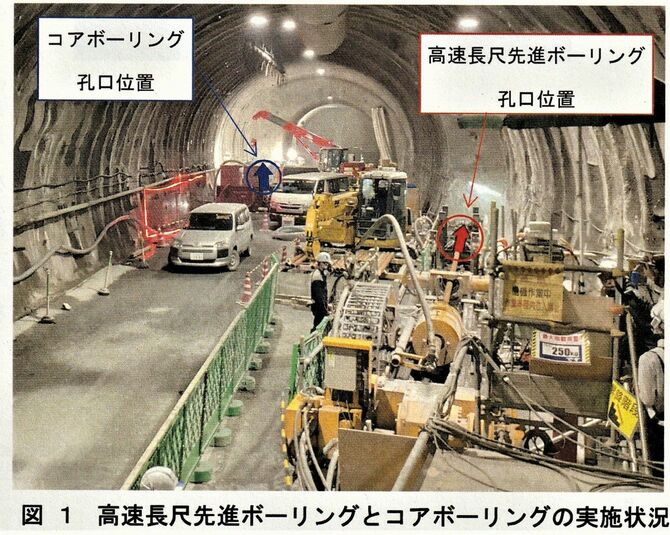 調査ボーリングの状況