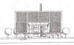 「国立メディア芸術総合センター（仮称）」のイメージ図。補正予算では建設費117億円が計上されたが、政権交代で先行きは不透明。