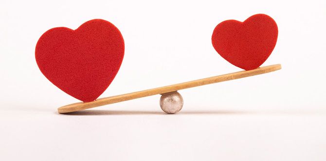 シーソーの上のハート