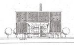 「国立メディア芸術総合センター(仮称)」のイメージ図。補正予算では建設費117億円が計上されたが、政権交代で先行きは不透明。