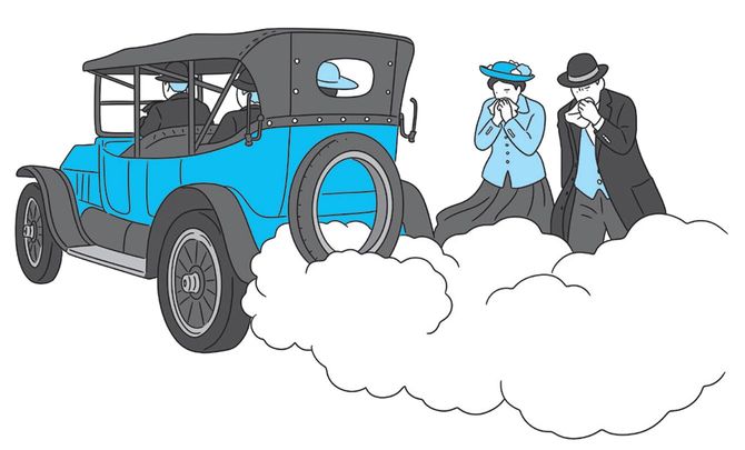 排気ガスによる大気汚染