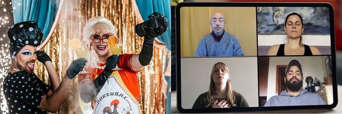 人気の「ドラァグクイーンのサングリアと秘密」「僧侶と瞑想」