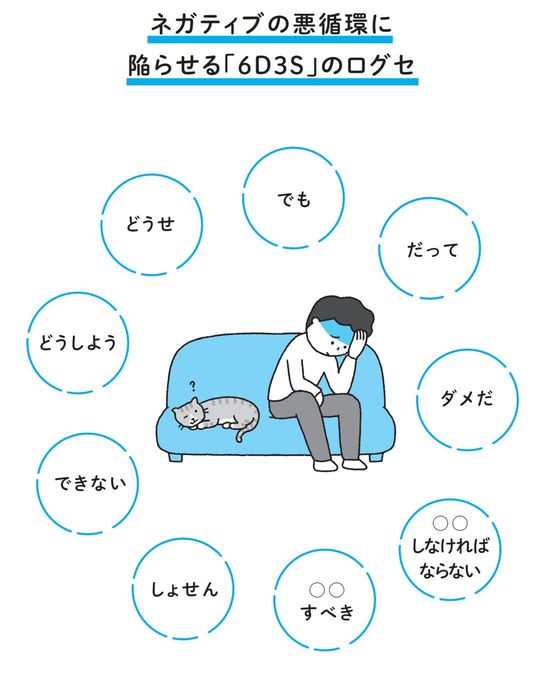 ネガティブの悪循環に陥らせる「6D3S」の口グセ