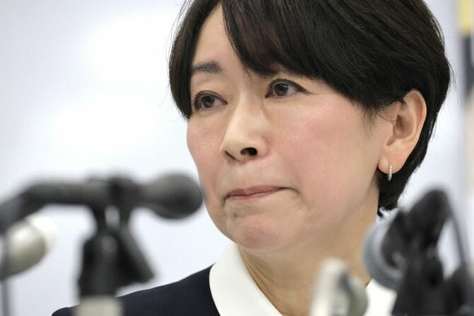 参院選/会見する山尾氏