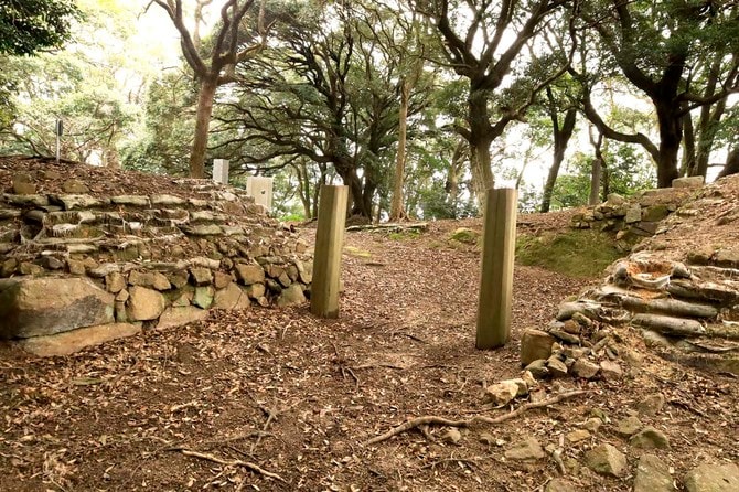 枡形虎口を外側から見る